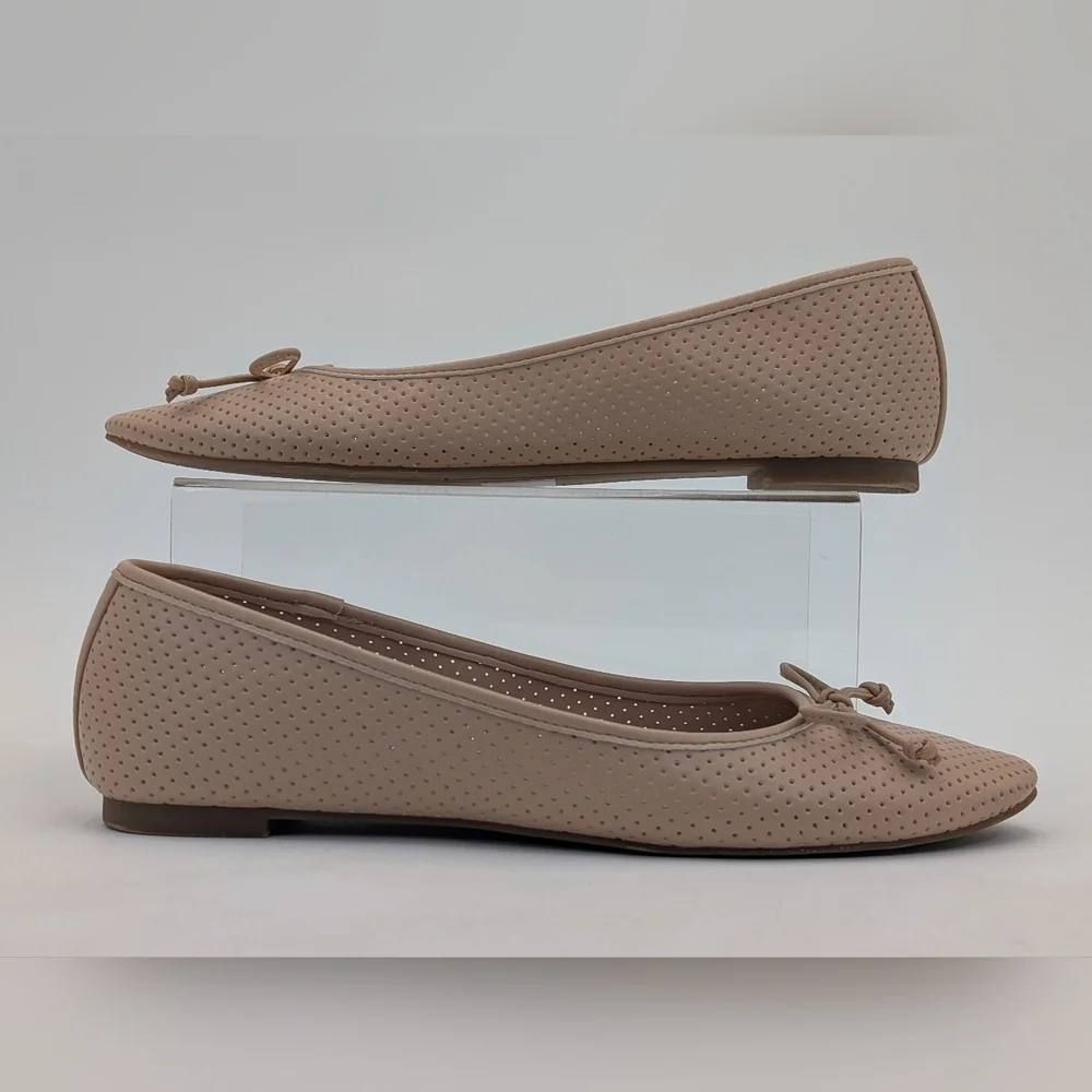 Bandolino Paprika Sz 11M Perforated Breathable Nude Comfy Slip-On Ballet Flats